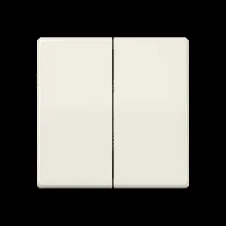 Jung Wippe 2fach, Thermoplast, Serie AS, weiß AS591-5BF