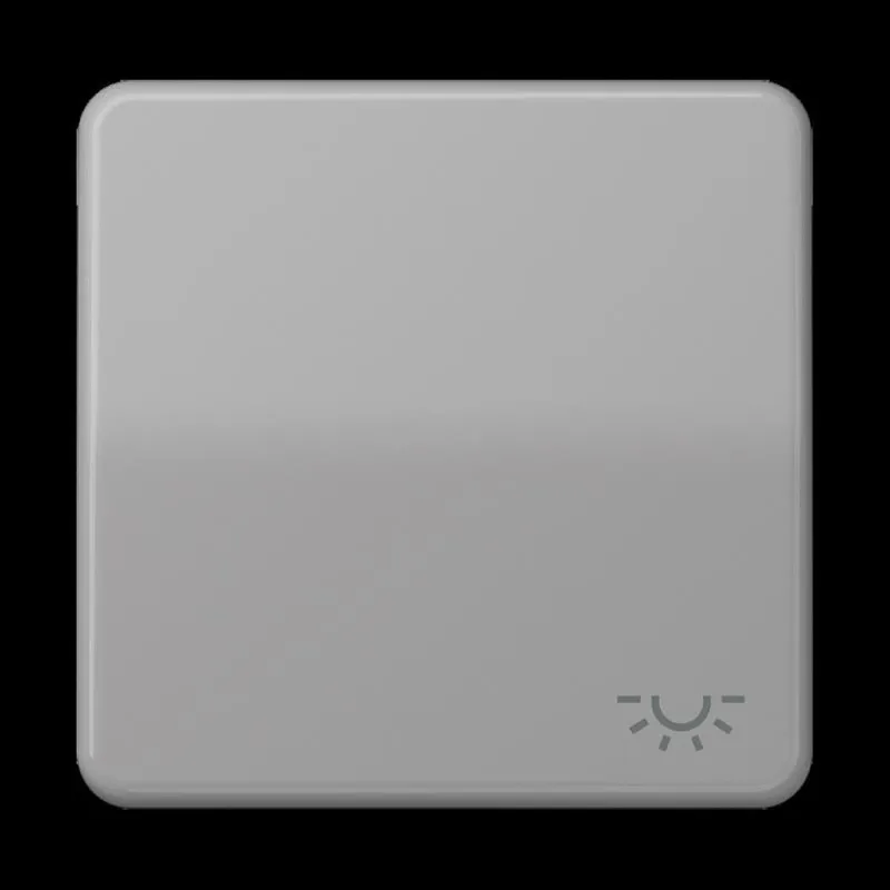 Jung Wippe 1fach, Symbol Licht, Duroplast, Serie CD, grau CD590LGR