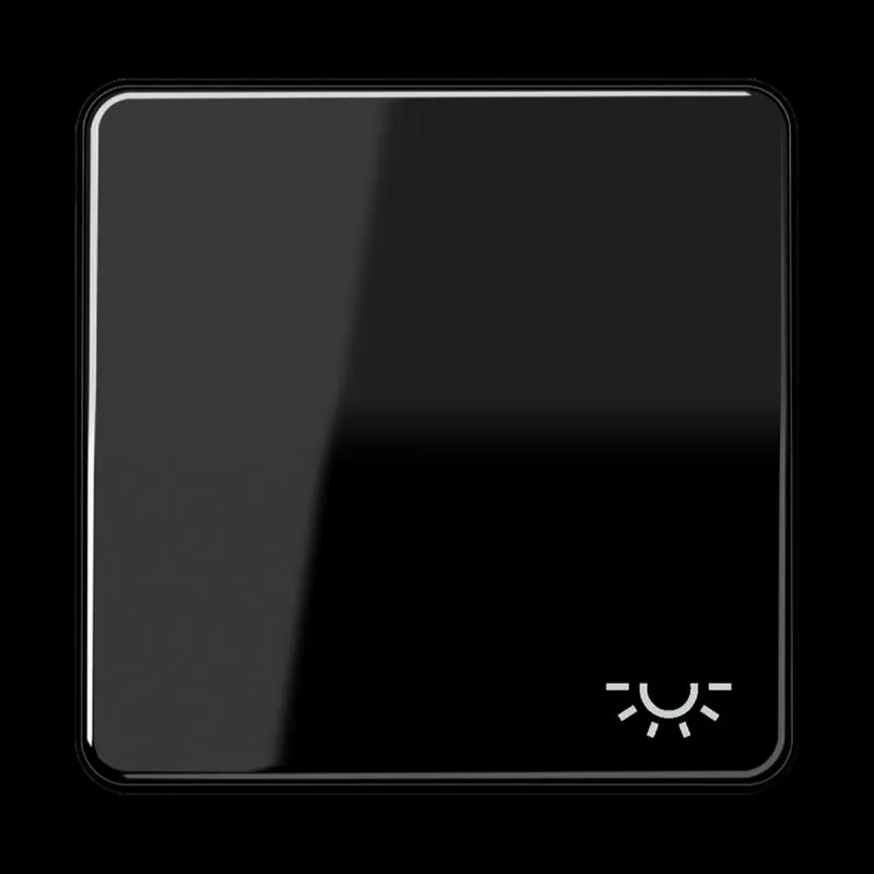 Jung Wippe 1fach, Symbol Licht, Duroplast, Serie CD, schwarz CD590LSW