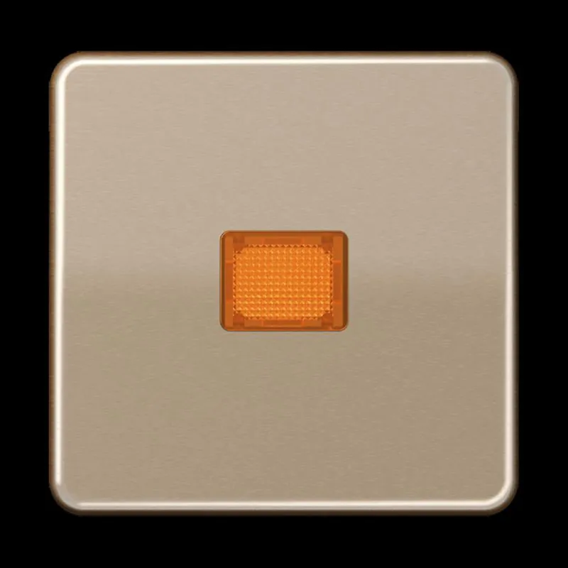 Jung Wippe 1fach mit Kalotte, Aluminium eloxiert, Serie CD, gold-bronze CD590KOGB
