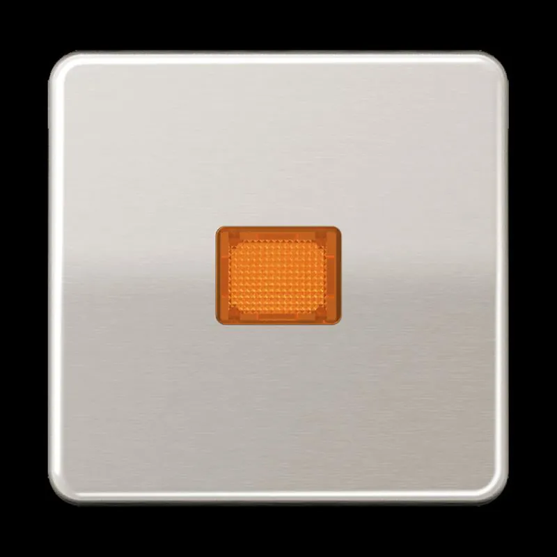 Jung Wippe 1fach mit Kalotte, Aluminium eloxiert, Serie CD, platin CD590KOPT