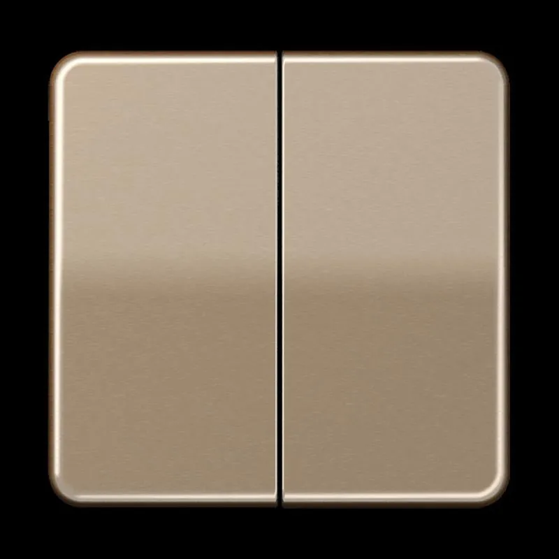 Jung Wippe 2fach, Aluminium eloxiert, Serie CD, gold-bronze CD595GB