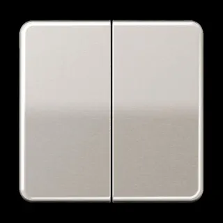 Jung Wippe 2fach, Aluminium eloxiert, Serie CD, platin CD595PT