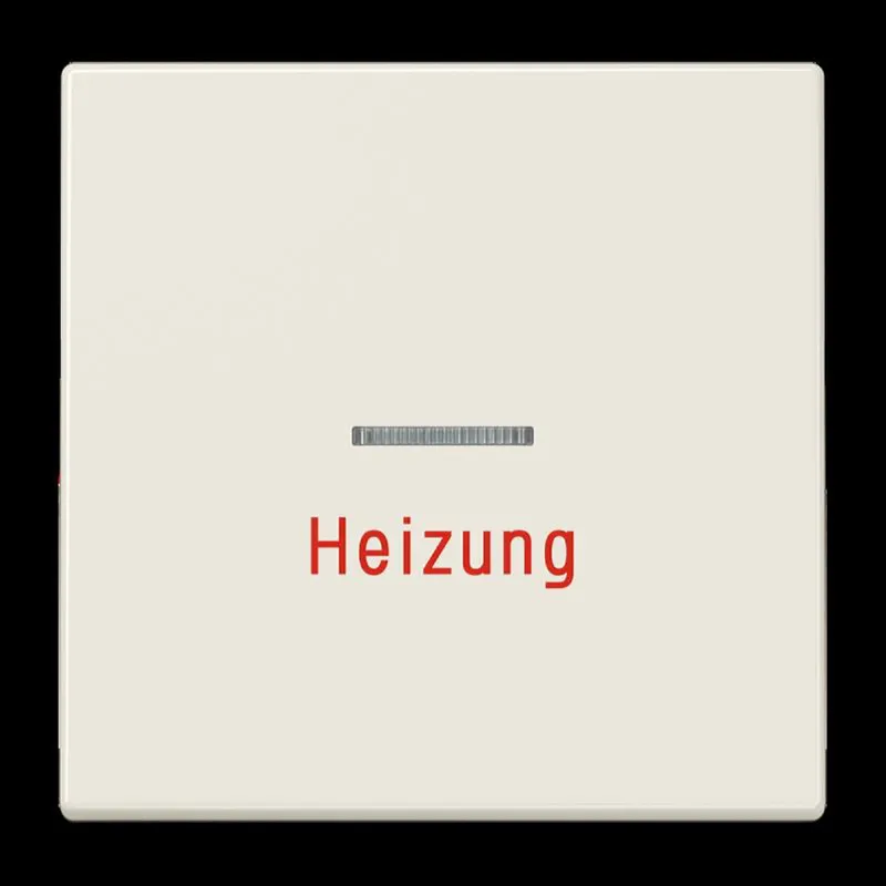 Jung Wippe 1fach mit Lichtleiter, Heizung, Duroplast, Serie LS, weiß LS990H