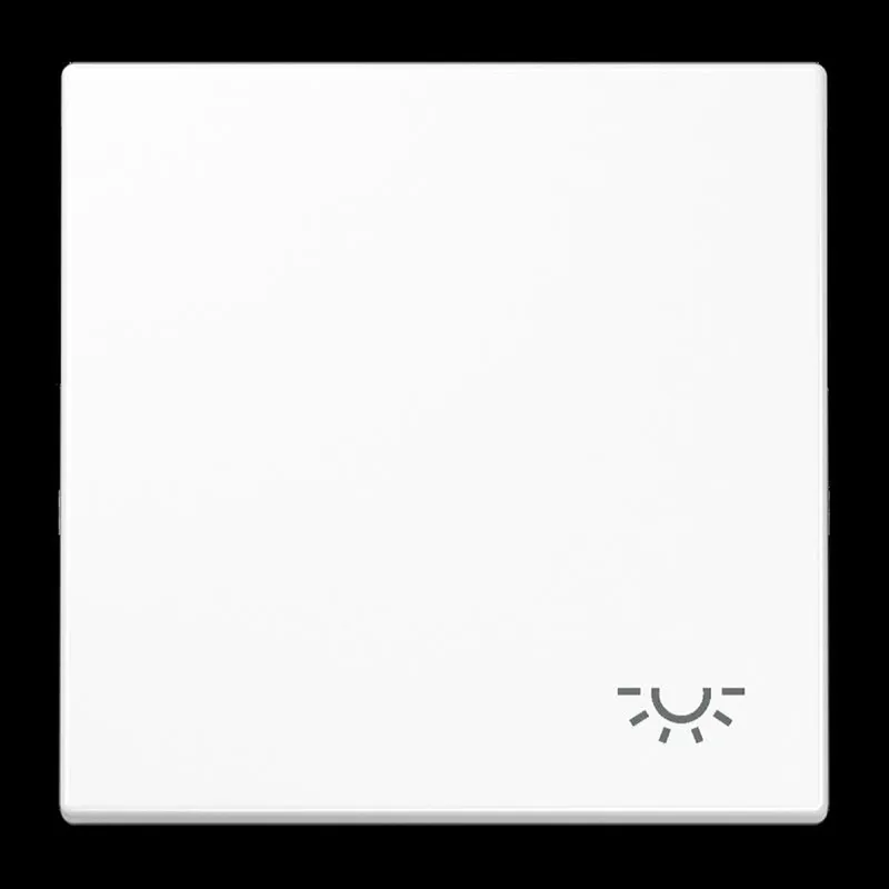 Jung Wippe 1fach, Symbol Licht, Duroplast, Serie LS, alpinweiß LS990LWW