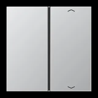 Jung Taste 1fach, mit Pfeilsymbolen, F40, Serie LS, Aluminium AL2401TSAP