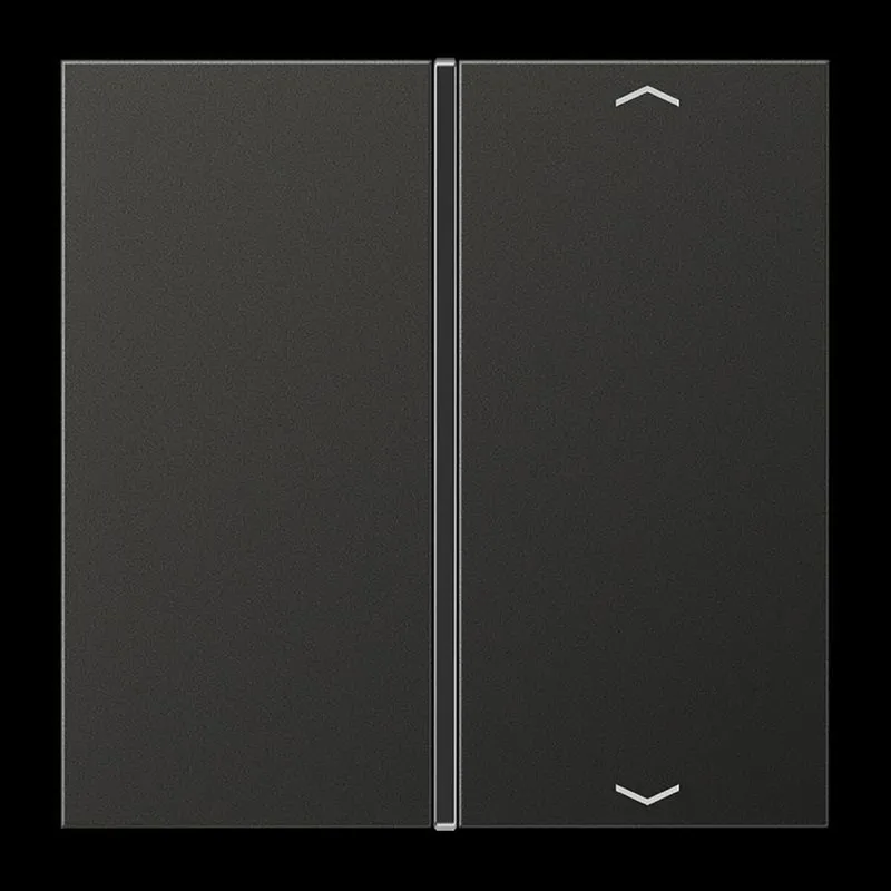 Jung Taste 1fach, mit Pfeilsymbolen, F40, Serie LS, anthrazit (lackiertes Aluminium) AL2401TSAPAN