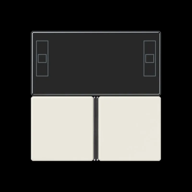 Jung Tastensatz 3fach, F40 Raumcontroller, Serie AS, weiß A4093TSA