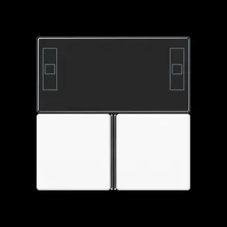 Jung Tastensatz 3fach, F40 Raumcontroller, Serie AS/A, alpinweiß A4093TSAWW
