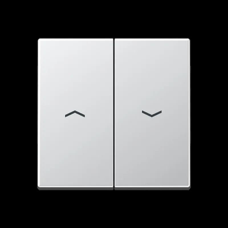 Jung Wippe 2fach, mit Pfeilsymbolen, Serie A, aluminium A595PAL