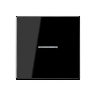 Jung Wippe 1fach mit Lichtleiter, Duroplast, Serie A, schwarz A590KO5SW