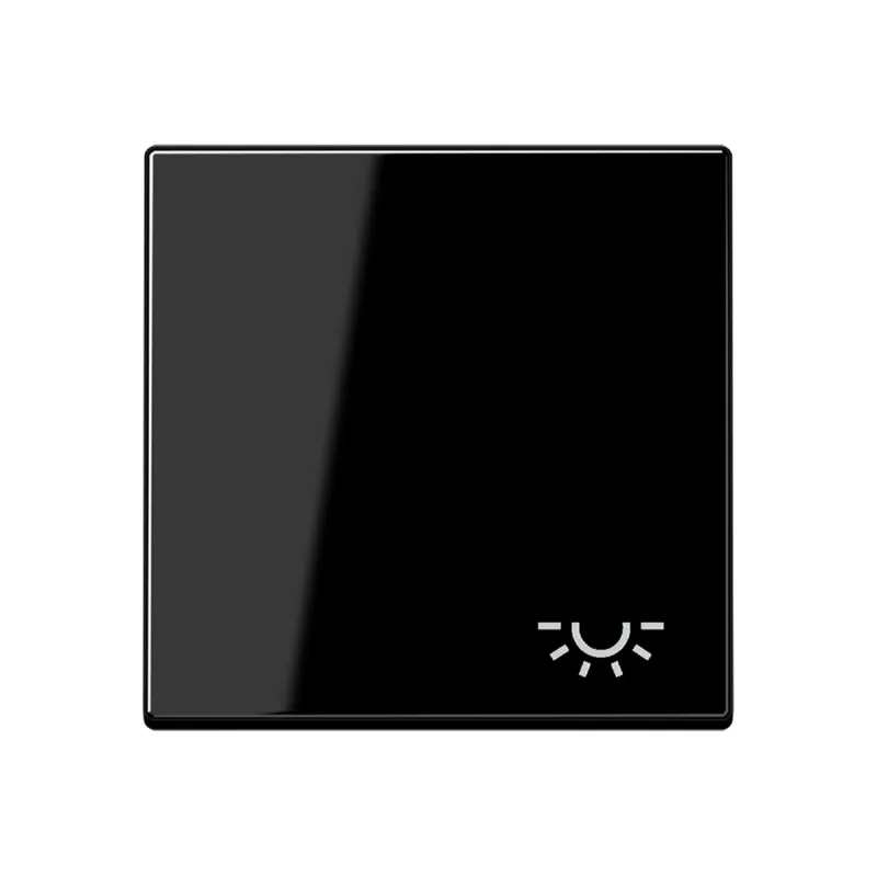 Jung Wippe 1fach, Symbol Licht, Duroplast, Serie A, schwarz A590LSW
