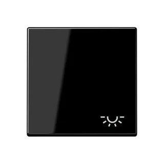 Jung Wippe 1fach, Symbol Licht, Duroplast, Serie A, schwarz A590LSW