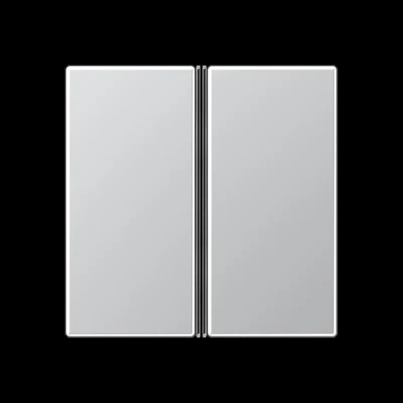 Jung Tastensatz 2fach, F40, Serie A, aluminium A402TSAAL