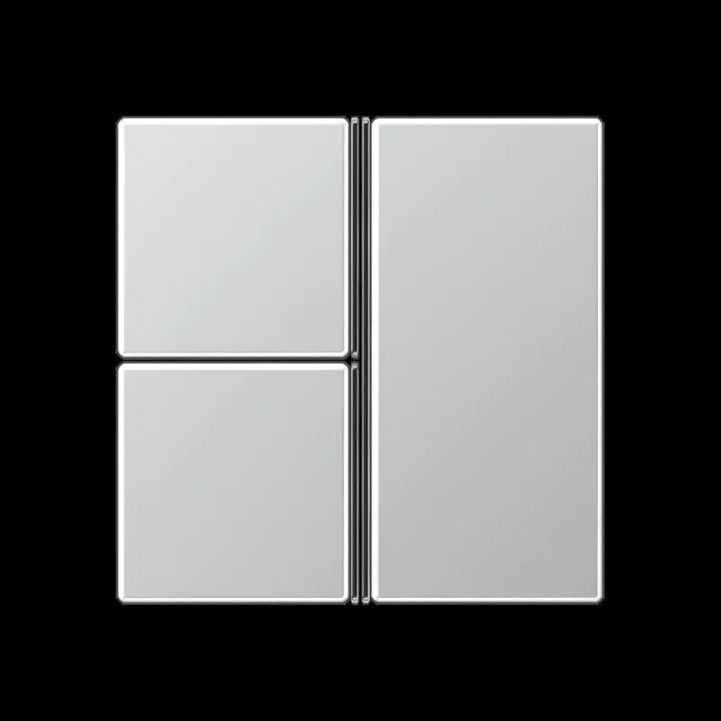 Jung Tastensatz 3fach, F40, Serie A, aluminium A403TSAAL