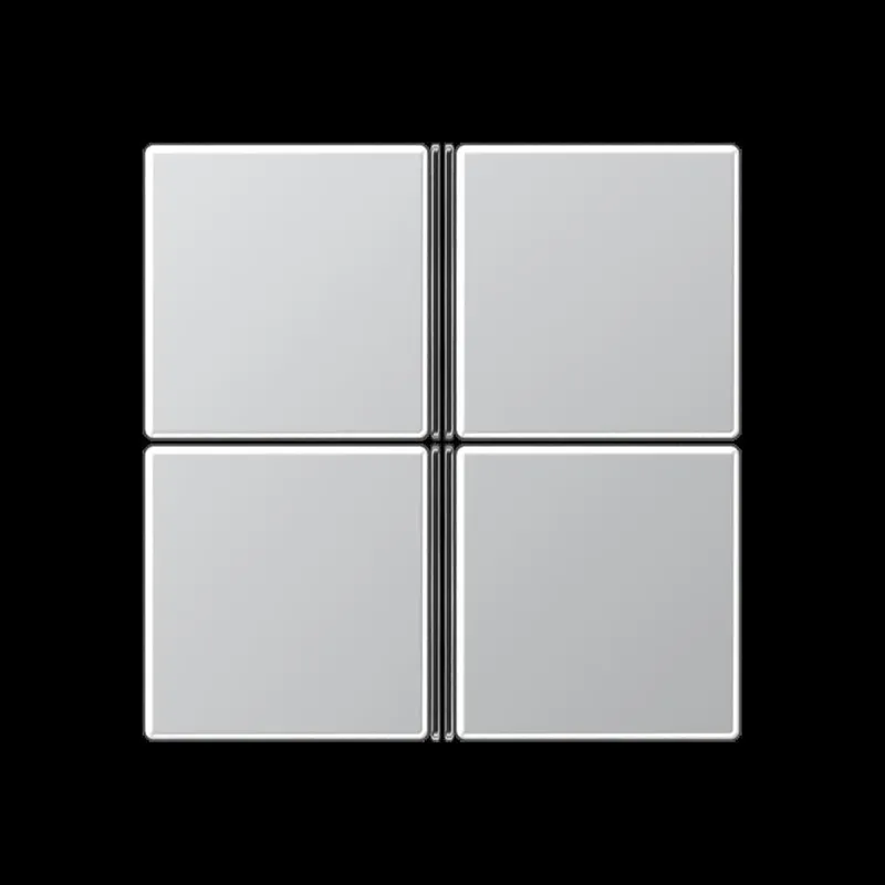 Jung Tastensatz 4fach, F40, Serie A, aluminium A404TSAAL