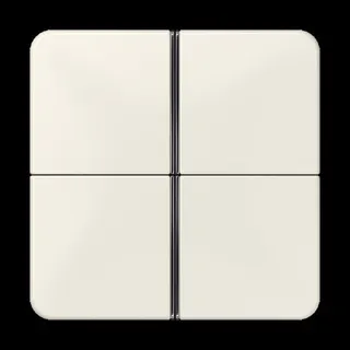 Jung Tastensatz 4fach, F40, Serie CD, weiß CD404TSA