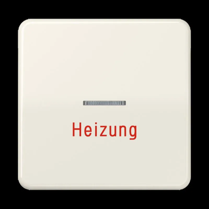 Jung Wippe 1fach mit Lichtleiter, Heizung, Duroplast, Serie CD, weiß CD590H