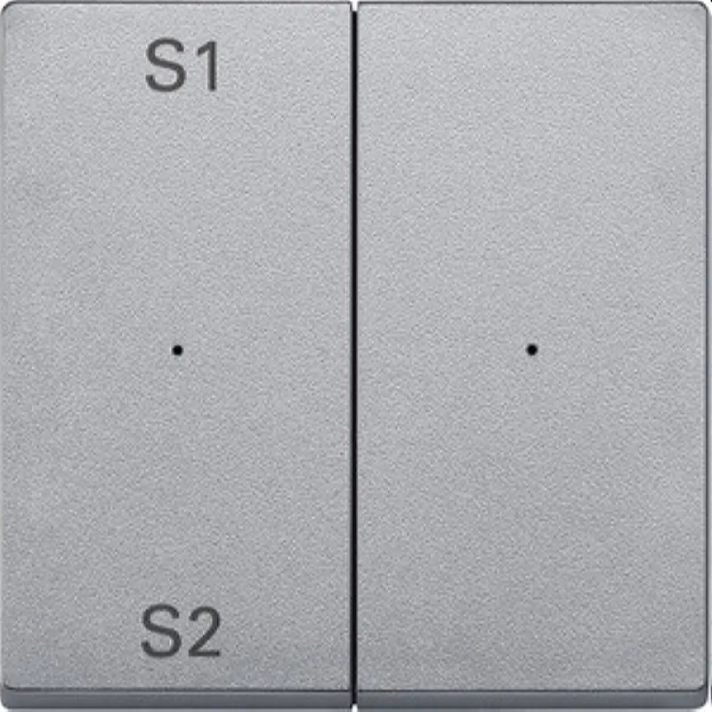 Merten Serienwippe MEG5226-0460 2fach aluminium