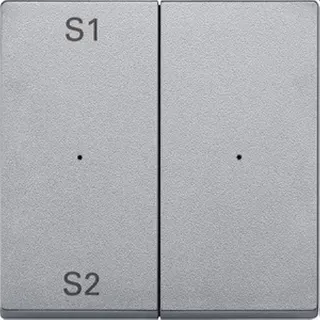 Merten Serienwippe MEG5226-0460 2fach aluminium