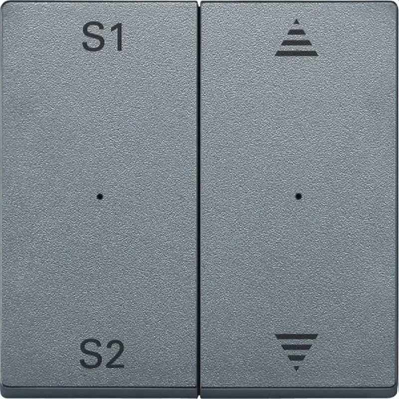 Merten Serienwippe MEG5227-0460 2fach aluminium