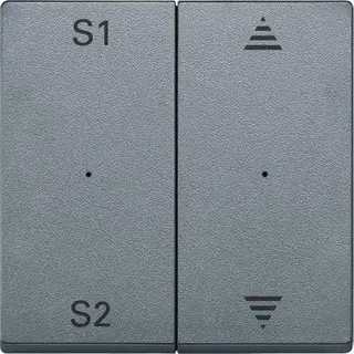 Merten Serienwippe MEG5227-0460 2fach aluminium