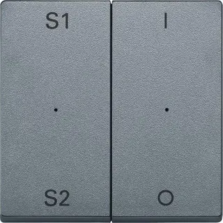 Merten Serienwippe MEG5228-0460 2fach aluminium