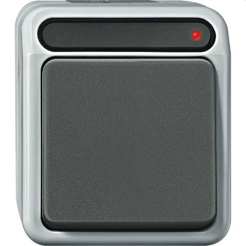 Merten Taster MEG3154-8029 1polig lichtgrau
