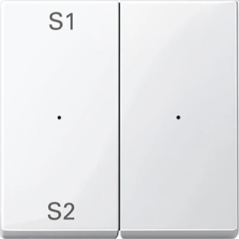 Merten Serienwippe MEG5226-0319 2fach polarweiss glaenzend