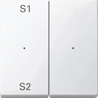 Merten Serienwippe MEG5226-0319 2fach polarweiss glaenzend