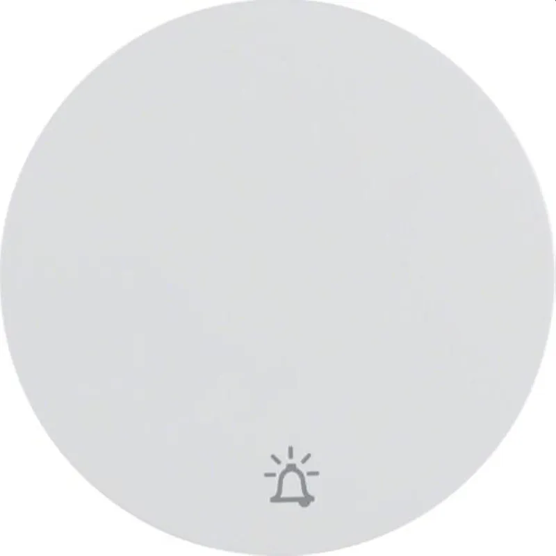 Berker Wippe M316202069 Symbol Klingel polarweiss glaen