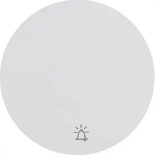 Berker Wippe M316202069 Symbol Klingel polarweiss glaen
