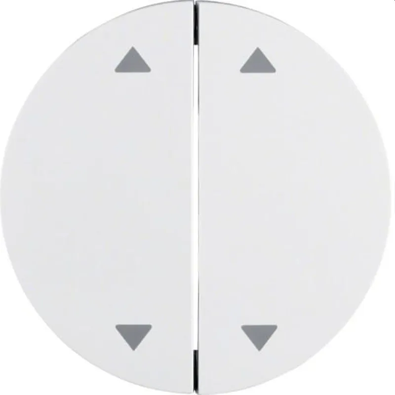 Berker Serienwippe M316442089 Aufdruck Pfeile polarweiss glae