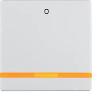 Berker Wippe M316246089 Aufdruck 0 polarweiss samt