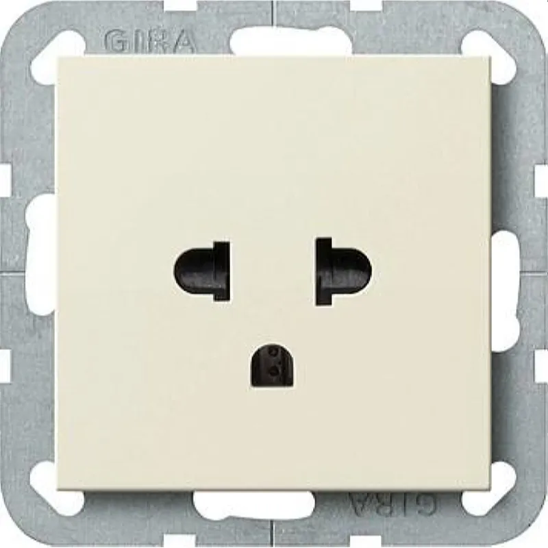 Gira Steckdose 284001 EURO-US System 55 cremeweiss
