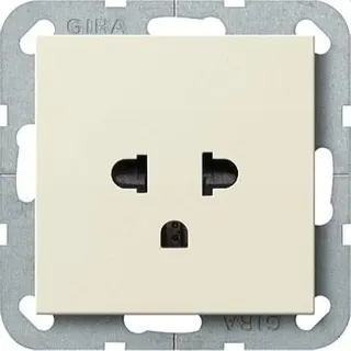 Gira Steckdose 284001 EURO-US System 55 cremeweiss