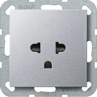 Gira Steckdose 284026 EURO-US System 55 Farbe Alu