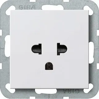 Gira Steckdose 284003 EURO-US System 55 reinweiss
