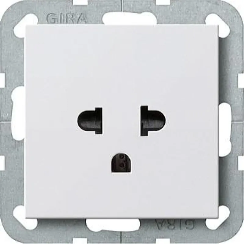 Gira Steckdose 284027 EURO-US System 55 reinweiss matt