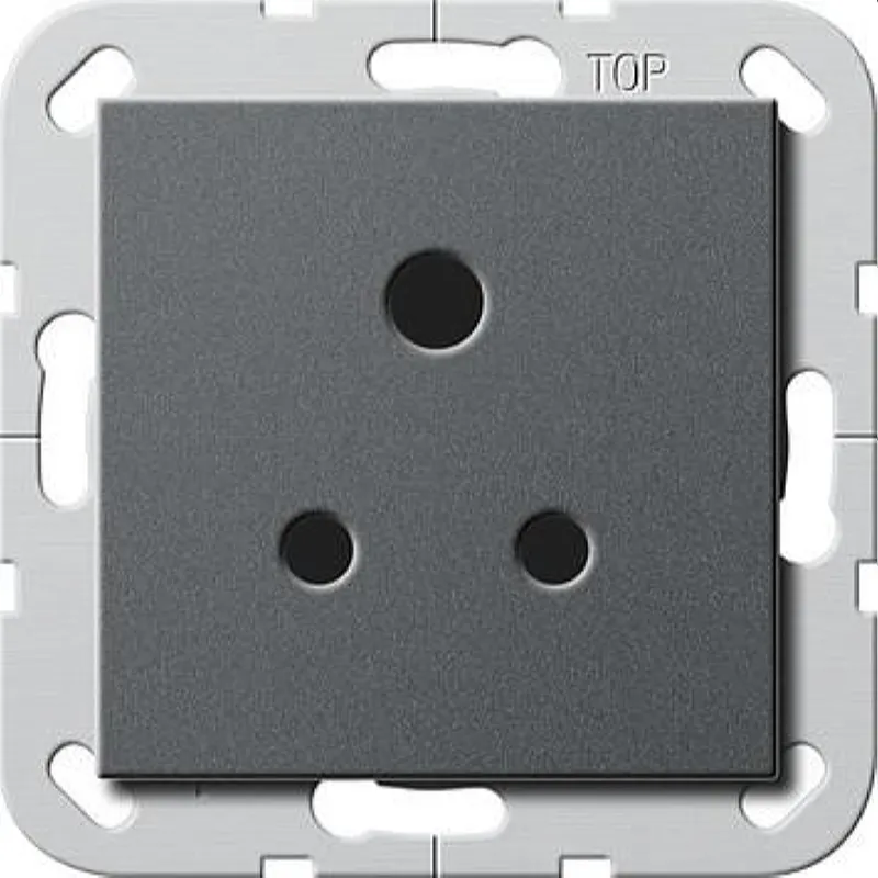 Gira Steckdose 277228 Round Pin 5 A System 55 anthrazit