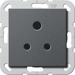 Gira Steckdose 277228 Round Pin 5 A System 55 anthrazit