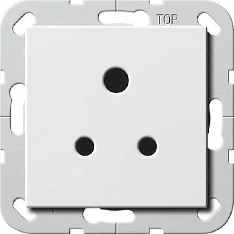 Gira Steckdose 277203 Round Pin 5 A System 55 reinweiss