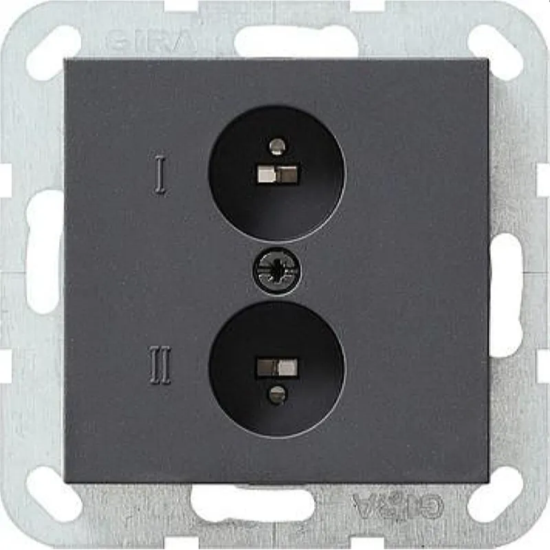 Gira Lautsprechersteckdose 040228 System 55 anthrazit