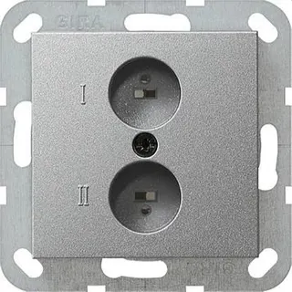 Gira Lautsprechersteckdose 040226 System 55 Farbe Alu