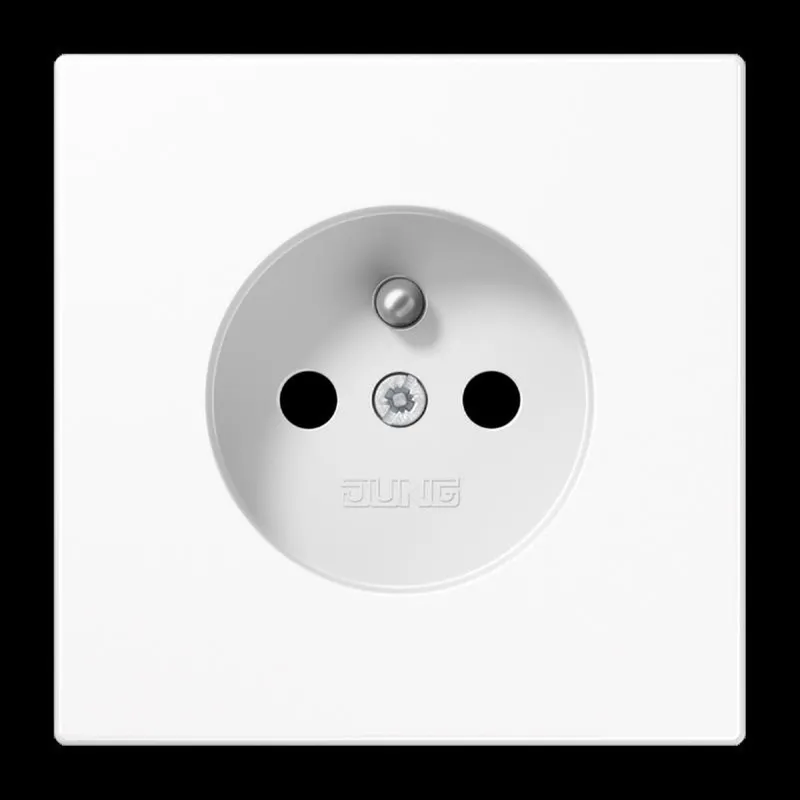 Jung Steckdose, französisch/belgisches System, 16 A 250 V ~, Schraubklemmen, SAFETY+, Duroplast, Serie LS, alpinwei LS1521FKIWW