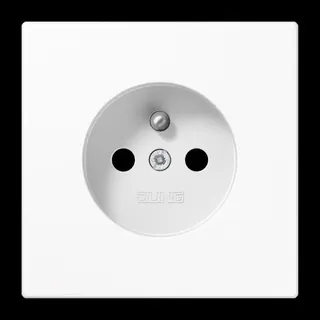 Jung Steckdose, französisch/belgisches System, 16 A 250 V ~, Schraubklemmen, SAFETY+, Duroplast, Serie LS, alpinwei LS1521FKIWW
