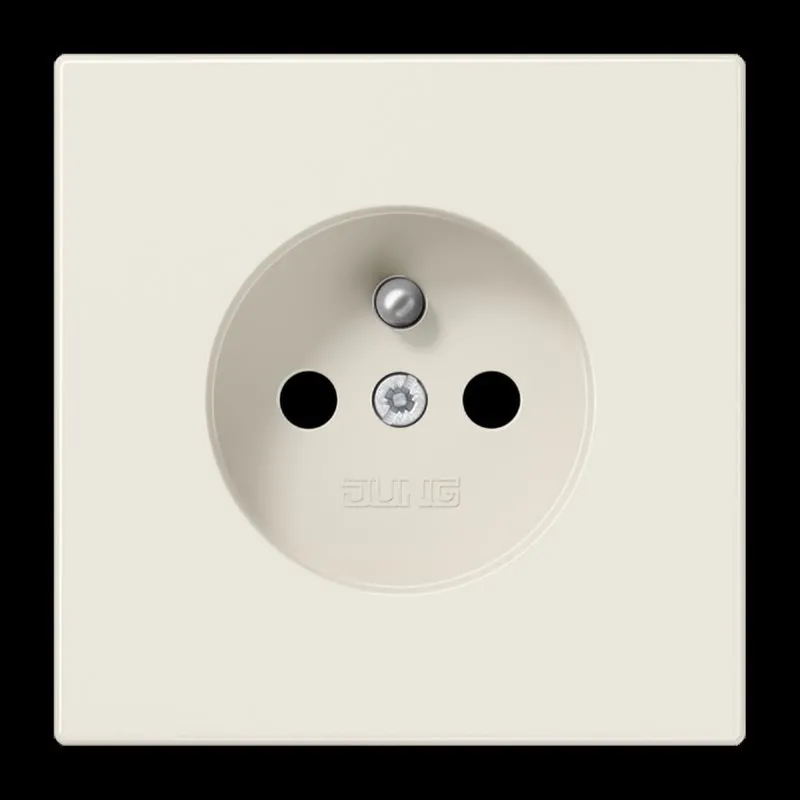 Jung Steckdose, französisch/belgisches System, 16 A 250 V ~, ohne Krallen, SAFETY+, Duroplast, Serie LS, weiß LS1520FKI
