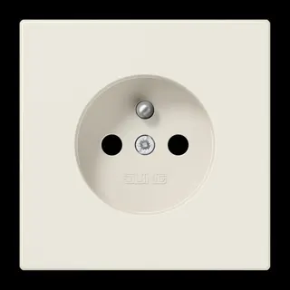 Jung Steckdose, französisch/belgisches System, 16 A 250 V ~, ohne Krallen, SAFETY+, Duroplast, Serie LS, weiß LS1520FKI
