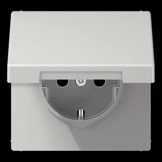 Jung SCHUKO Steckdose, 16 A 250 V ~, Thermoplast, Serie LS, lichtgrau LS1520BFKIKLLG