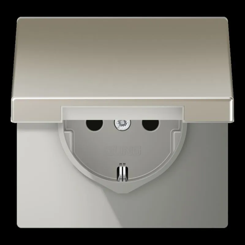 Jung SCHUKO Steckdose, 16 A 250 V ~, Serie LS, Edelstahl ES1520KIKL
